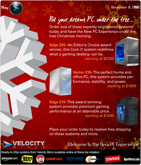 December 8 Email