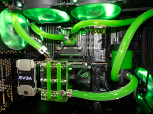 green liquid cooling system