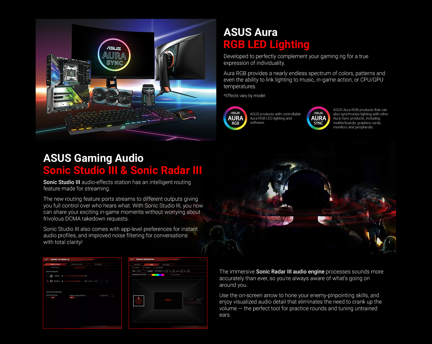 ASUS Landing Page