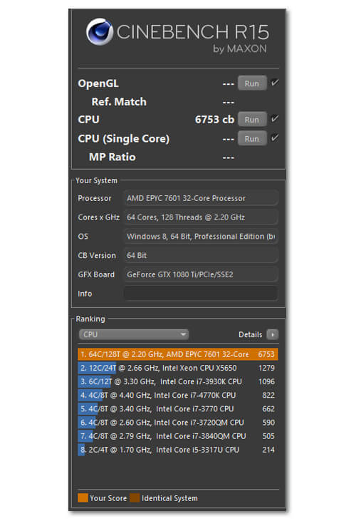 Epyc benchmarks