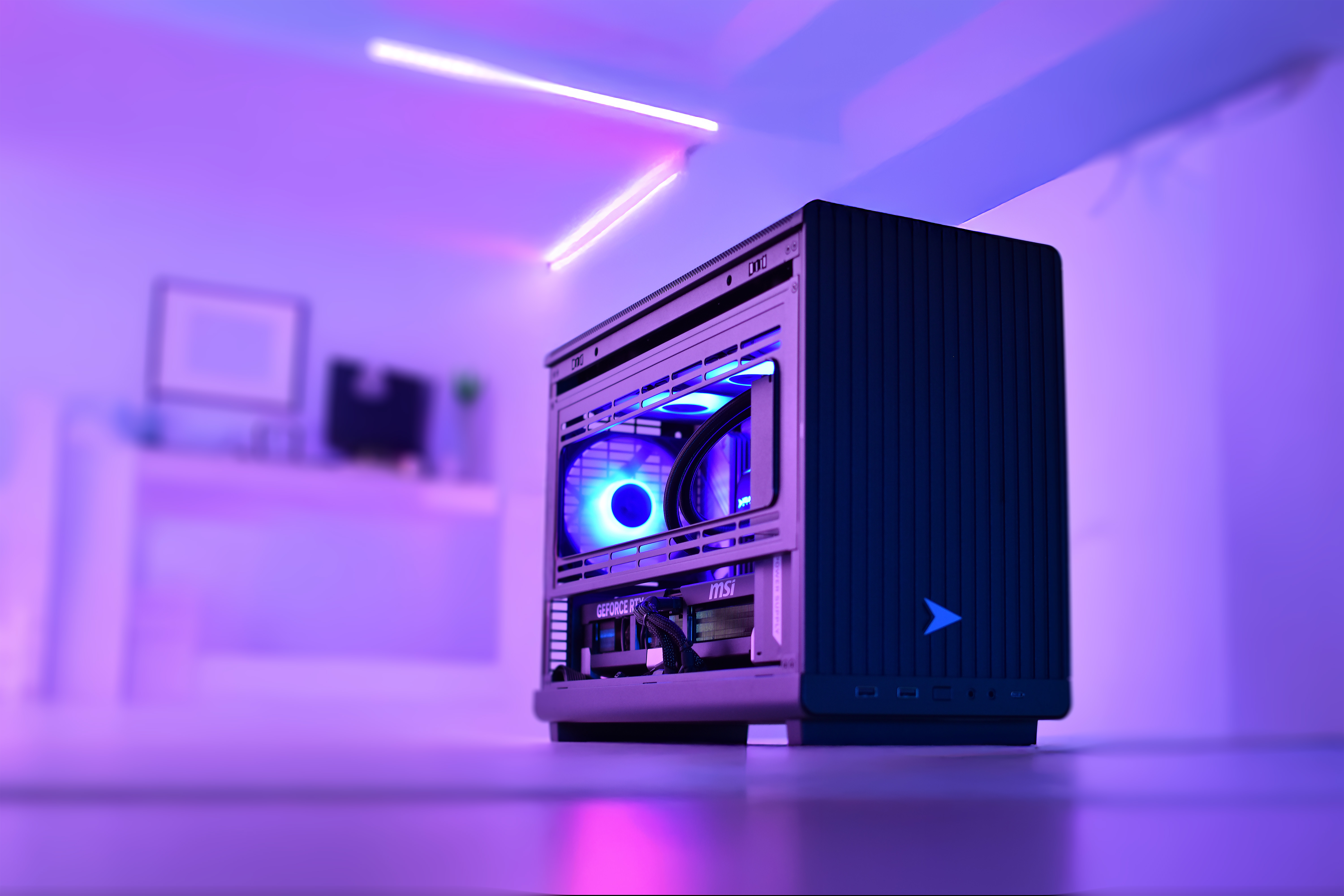 Closeup Of Custom Gaming PC Z55
