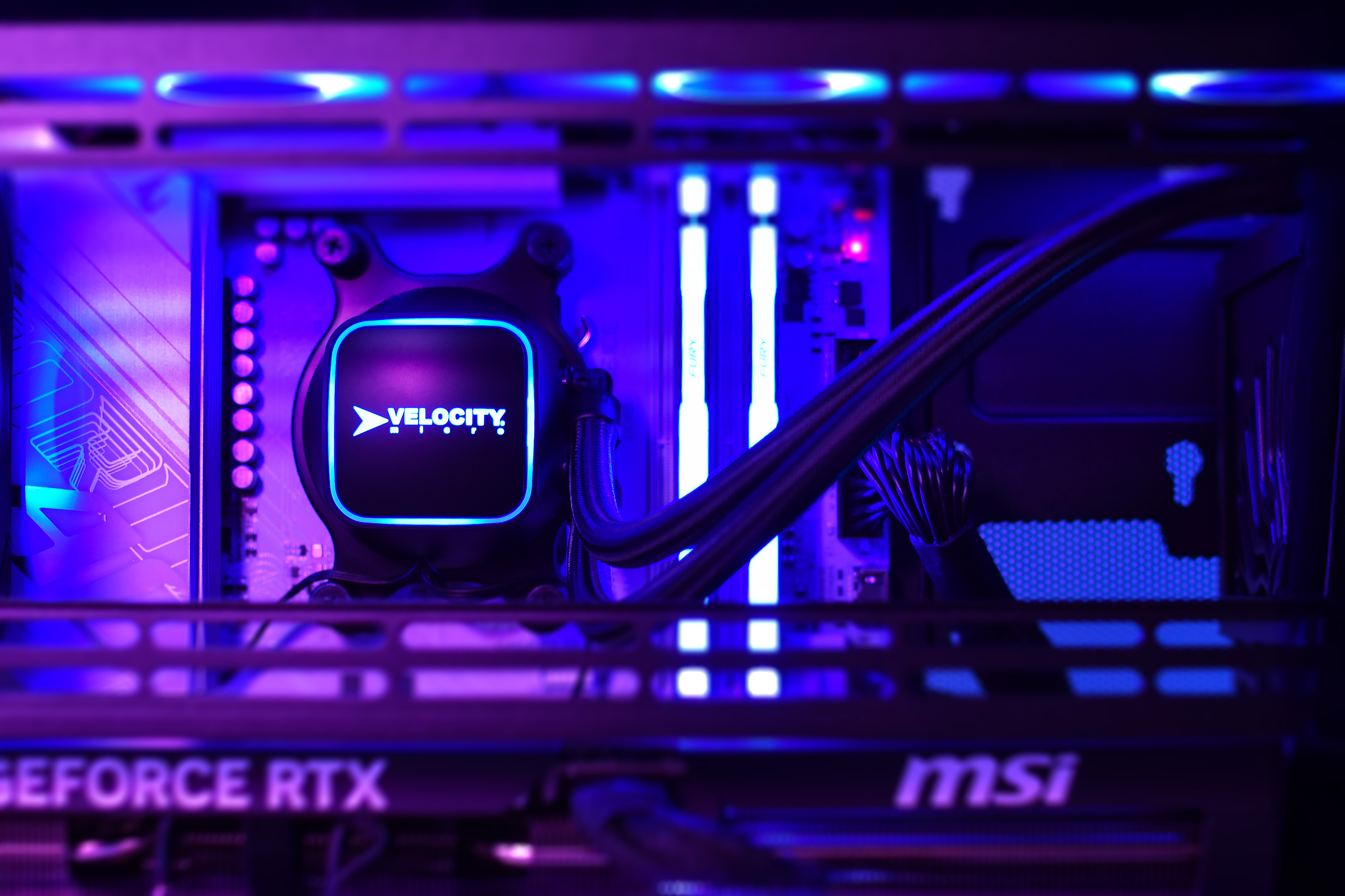 Closeup Of Custom Gaming PC Z55