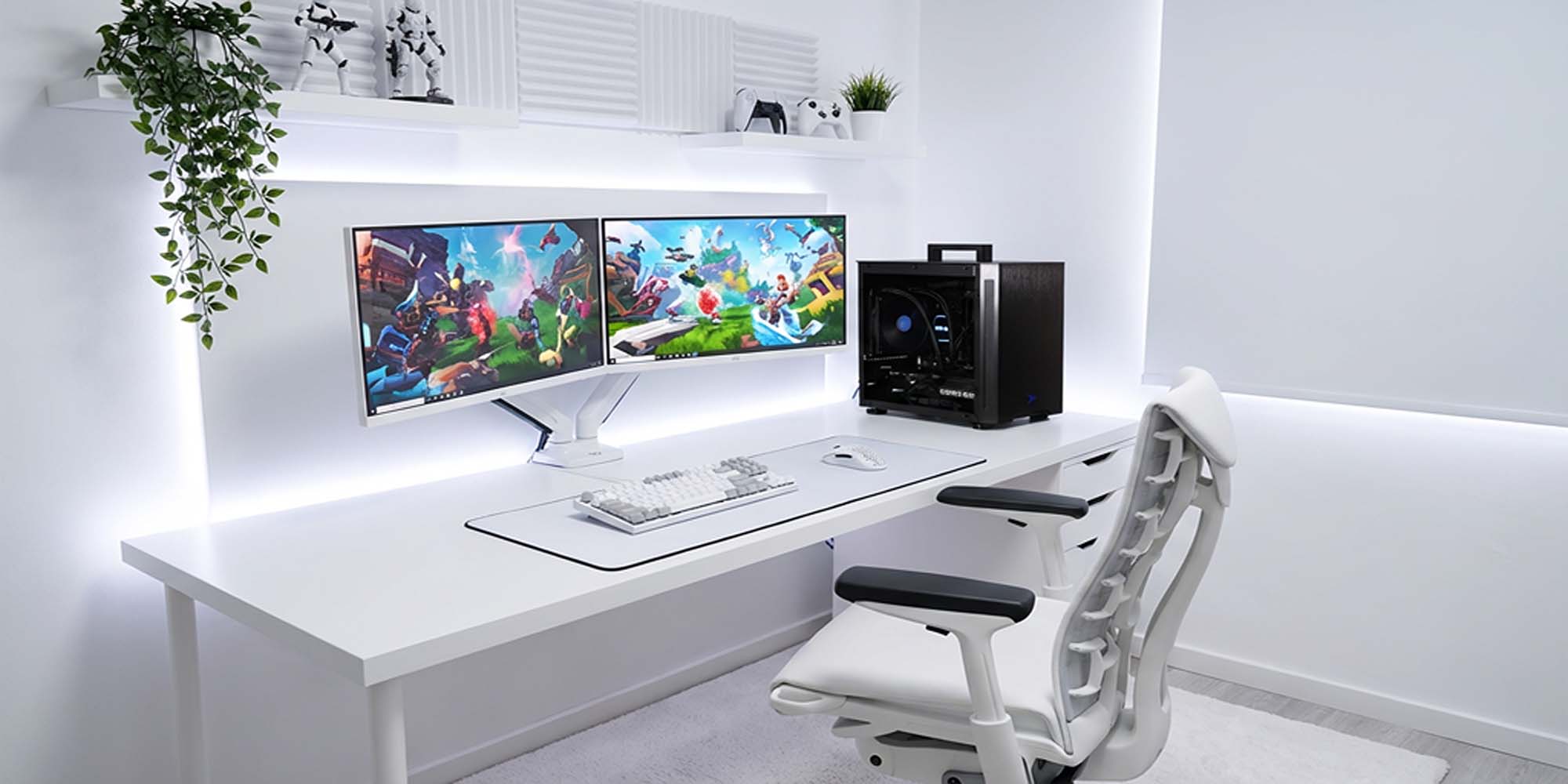 eS40 in white gaming room