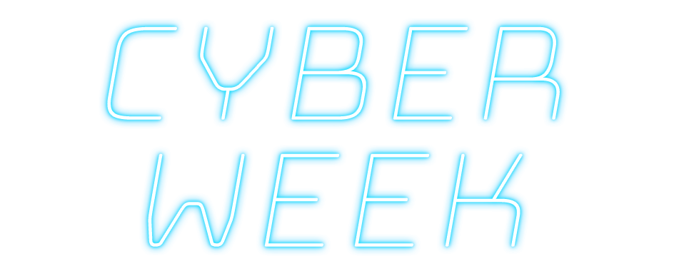 cyber monday text effect